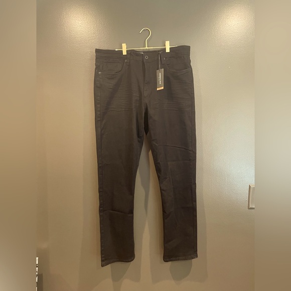 NWT Kenneth Cole Size 36 Charcoal Wash Denim Jeans - Picture 1 of 11